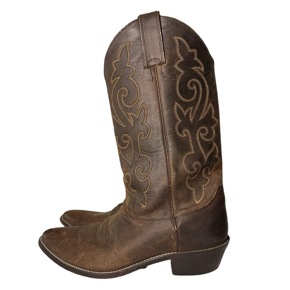Men's Justin 2253 Buck Bay Apache Western Cowboy Boots Sz 9 B